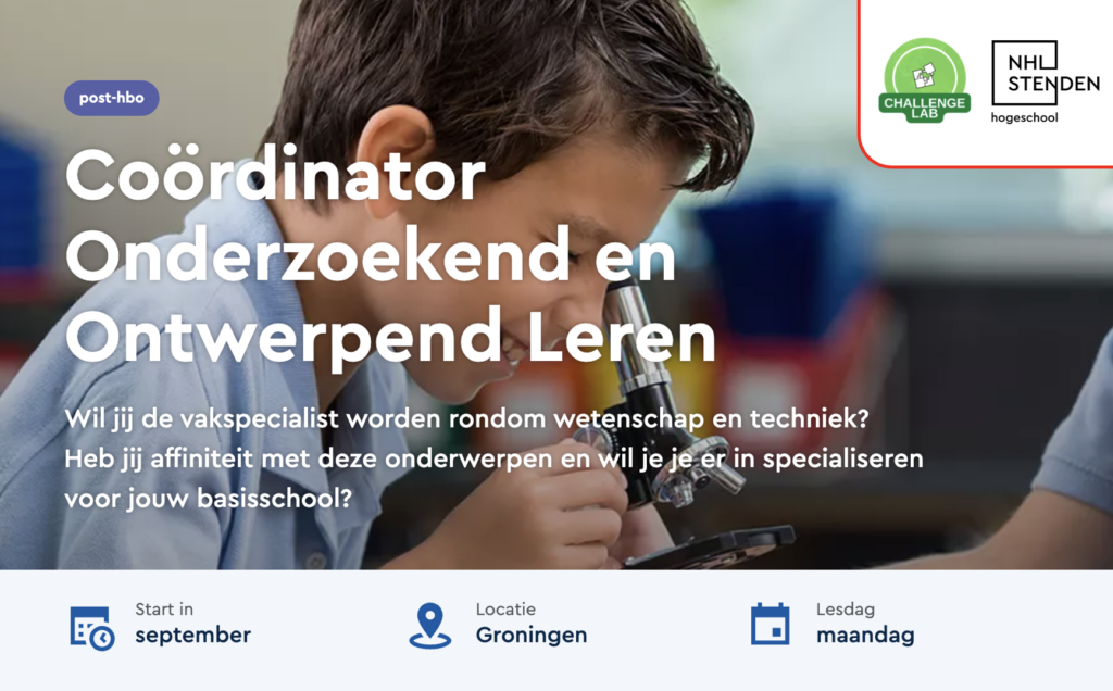 coordinator onderzoekend en ontwerpend leren